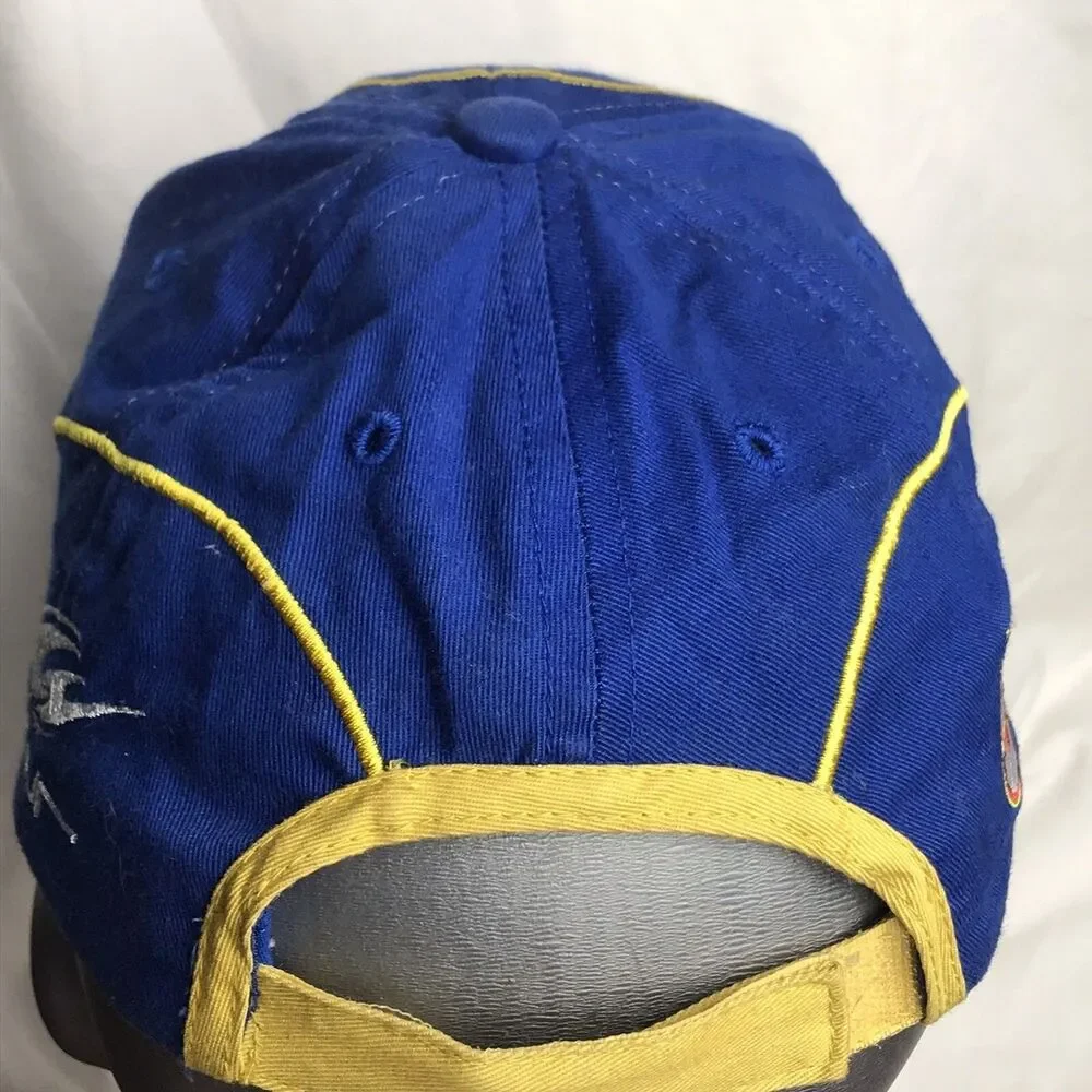NAPA Racing Hat Baseball Cap Mens Blue Yellow Nascar Driver 55 Embroidered